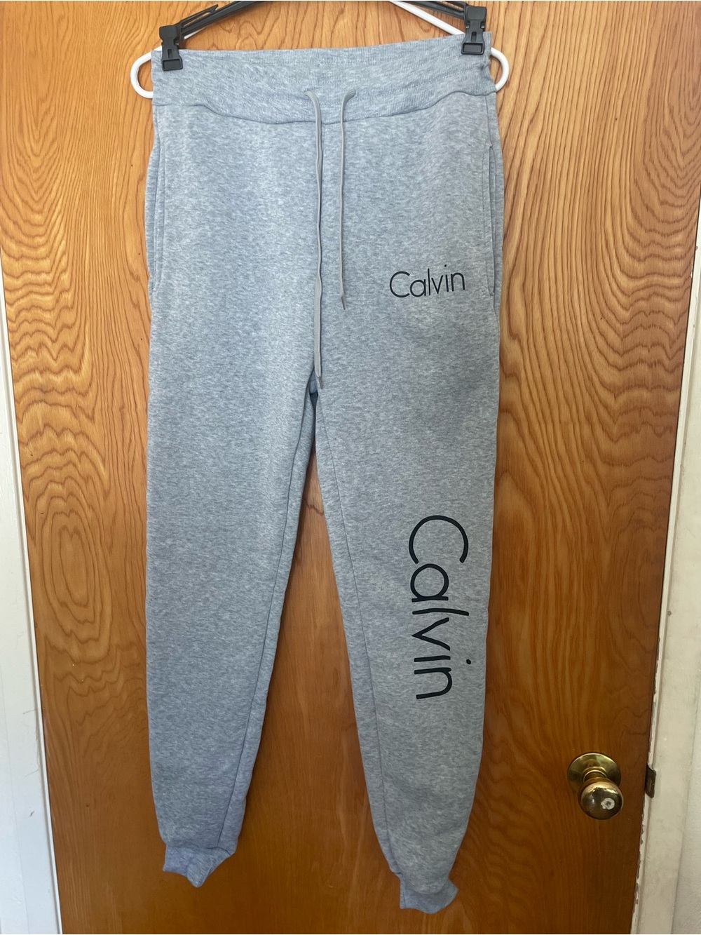 Calvin Klein Gray Logo Jogger Sweatpants